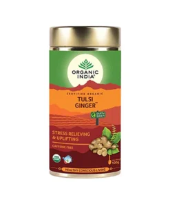 Organiczna indyjska herbata liściasta Tulsi Ginger 100g