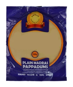 Pappadums Chlebki z Soczewicy Plain Madras 150g