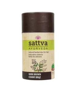 Ziołowa farba do włosów ciemny brąz Sattva Ayurveda Natural Herbal Dye 150g